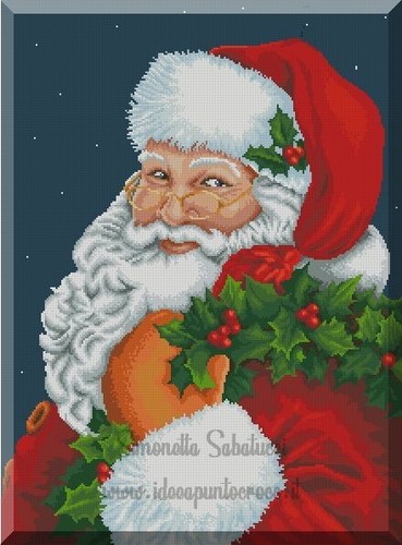 Babbo natale schema punto