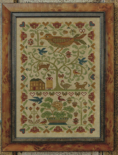 Bird sampler cross stitch - bird,