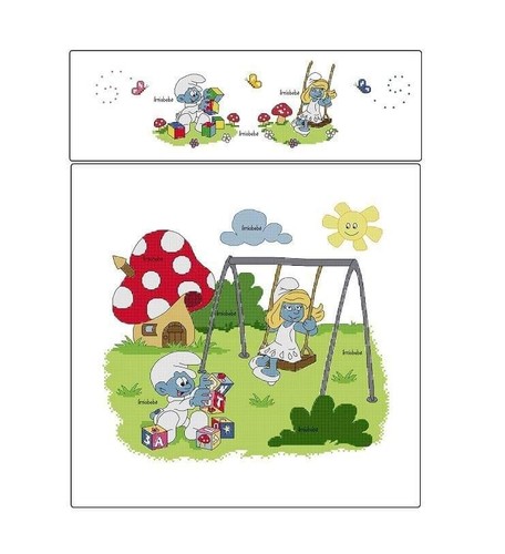 Schema punto croce foresta - schema,
