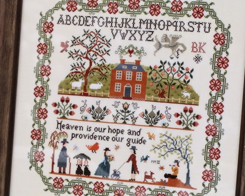 Cross stitch pattern - cross, abc