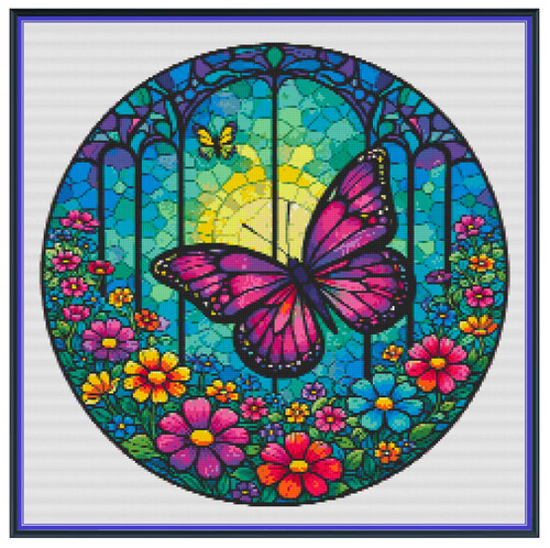 Farfalla singola vetro - farfalla,