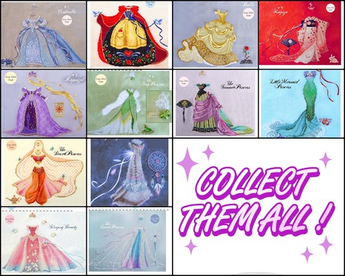 Set princess disney dress - princess,