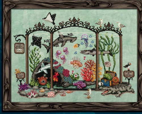 Aquarium cross stitch pattern - cross,
