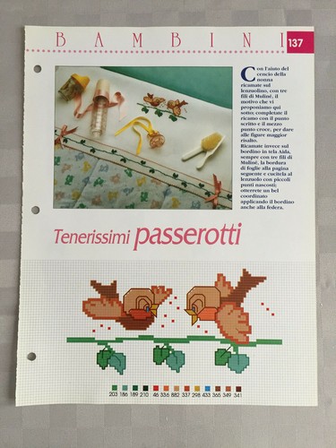 Schema punto croce bambini - schema,