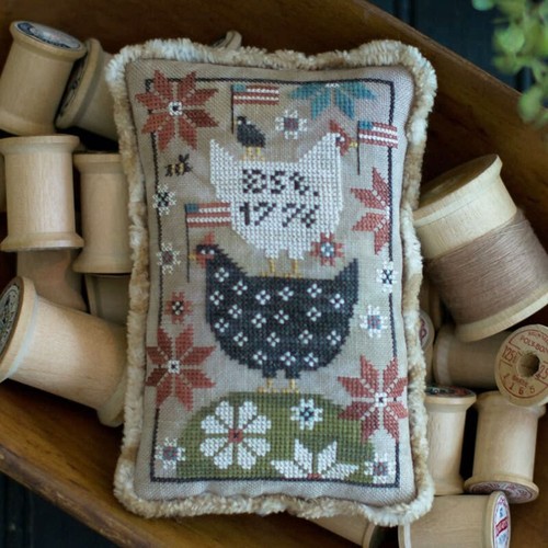 Hen chicken cross stitch - chicken,