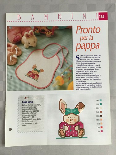 Schema punto croce bambini - schema,