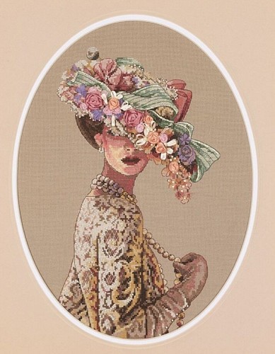 Punto croce donna victorian - punto,