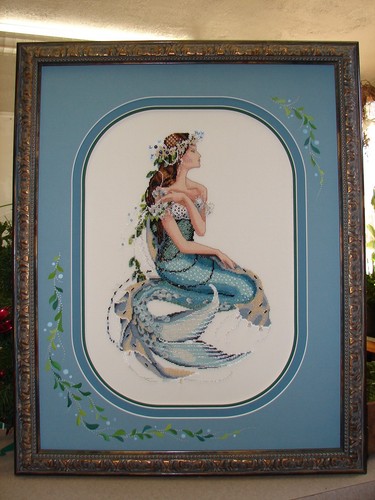 Cross stitch pattern mermaid - cross,