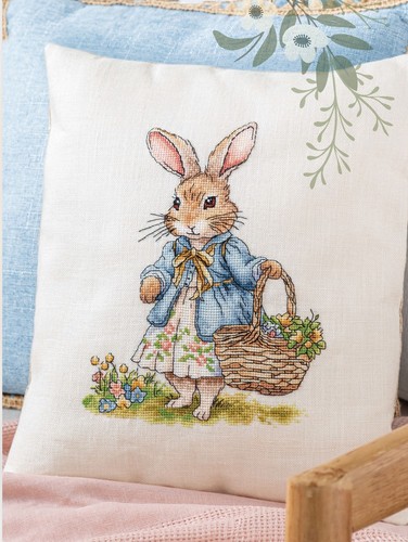 Cross stitch pattern - cross, bunny