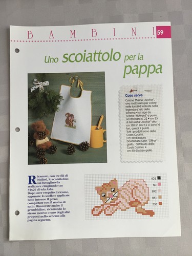 Schema punto croce bambini - schema,