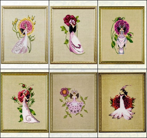 Set cross stitch pattern - set,