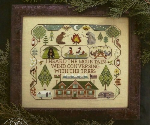 Campers cross stitch - campers, pattern